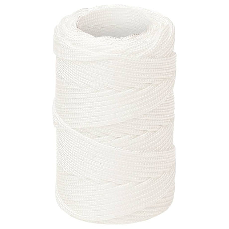 Vidaxl -Bootseil 2 mm 50 m Polypropylen Voll weiß