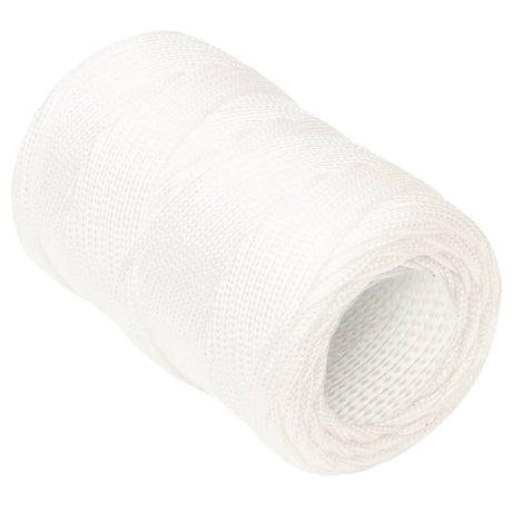 Vidaxl -Bootseil 2 mm 50 m Polypropylen Voll weiß