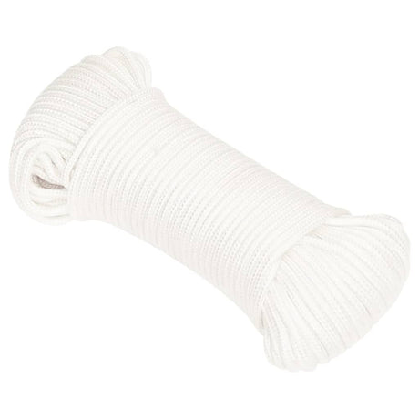 Vidaxl Bootsseil 4 mm 50 m Polypropylen massiv weiß