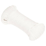 Vidaxl Bootsseil 4 mm 500 m Polypropylen massiv weiß