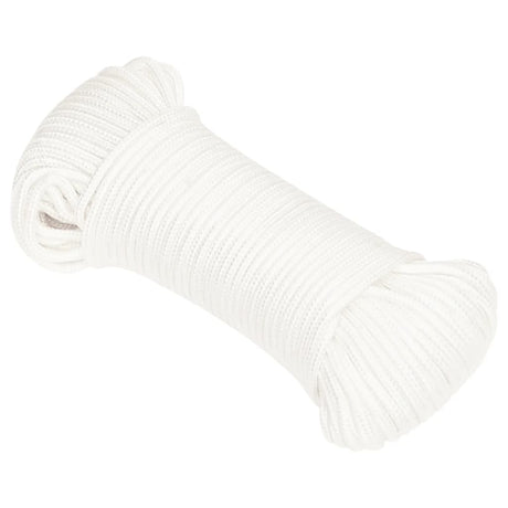 Vidaxl Bootsseil 5 mm 100 m Polypropylen massiv weiß