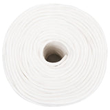 Vidaxl -Bootseil 6 mm 25 m Polypropylen Voll weiß