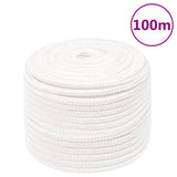 Vidaxl Bootsseil 12 mm 100 m Polypropylen massiv weiß