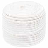 Vidaxl -Bootseil 12 mm 250 m Polypropylen Voll weiß