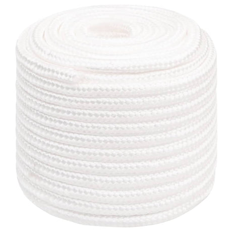 Vidaxl Bootsseil 16 mm 25 m Polypropylen massiv weiß
