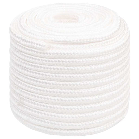 Vidaxl Bootsseil 16 mm 50 m Polypropylen massiv weiß