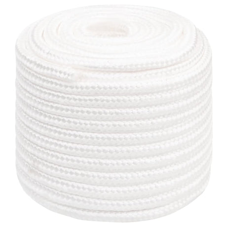 Vidaxl Bootsseil 16 mm 50 m Polypropylen massiv weiß