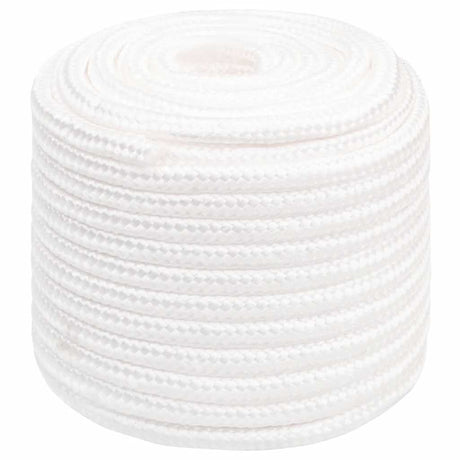 Vidaxl Bootsseil 16 mm 100 m Polypropylen massiv weiß