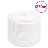 Vidaxl -Bootseil 16 mm 250 m Polypropylen Voll weiß