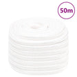 Vidaxl Bootsseil 20 mm 50 m Polypropylen massiv weiß