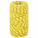Vidaxl -Bootseil 2 mm 50 m Polypropylengelb