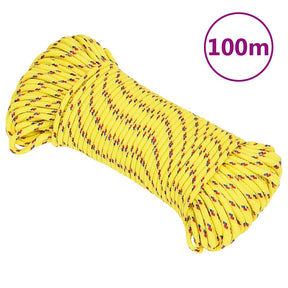 VIDAXL -Kofferchen 3 mm 100 m Polypropylengelb