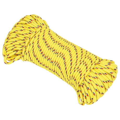 Vidaxl Bootsseil 4 mm 25 m Polypropylen gelb