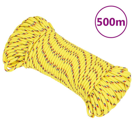 Vidaxl Bootsseil 5 mm 500 m Polypropylen gelb