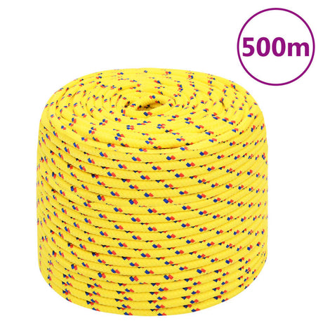 Vidaxl Bootsseil 6 mm 500 m Polypropylen gelb