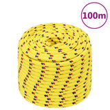 Vidaxl Bootsseil 12 mm 100 m Polypropylen gelb
