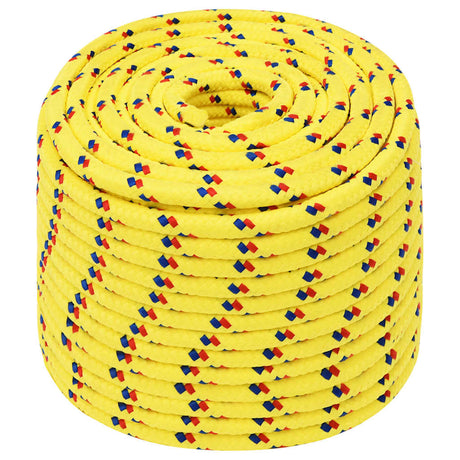 Vidaxl Bootsseil 14 mm 100 m Polypropylen gelb