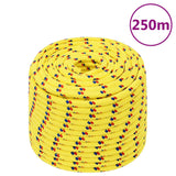 Vidaxl -Bootseil 14 mm 250 m Polypropylengelb