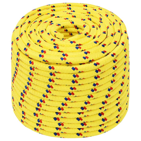 Vidaxl -Bootseil 14 mm 250 m Polypropylengelb