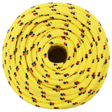 Vidaxl -Bootseil 14 mm 250 m Polypropylengelb