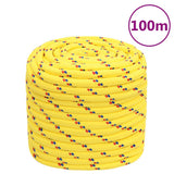 Vidaxl Bootsseil 16 mm 100 m Polypropylen gelb