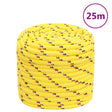 Vidaxxl Bootsseil 18 mm 25 m Polypropylen gelb