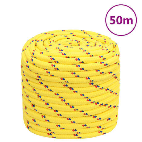 Vidaxl Bootsseil 18 mm 50 m Polypropylen gelb