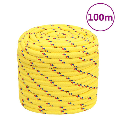Vidaxl Bootsseil 18 mm 100 m Polypropylen gelb