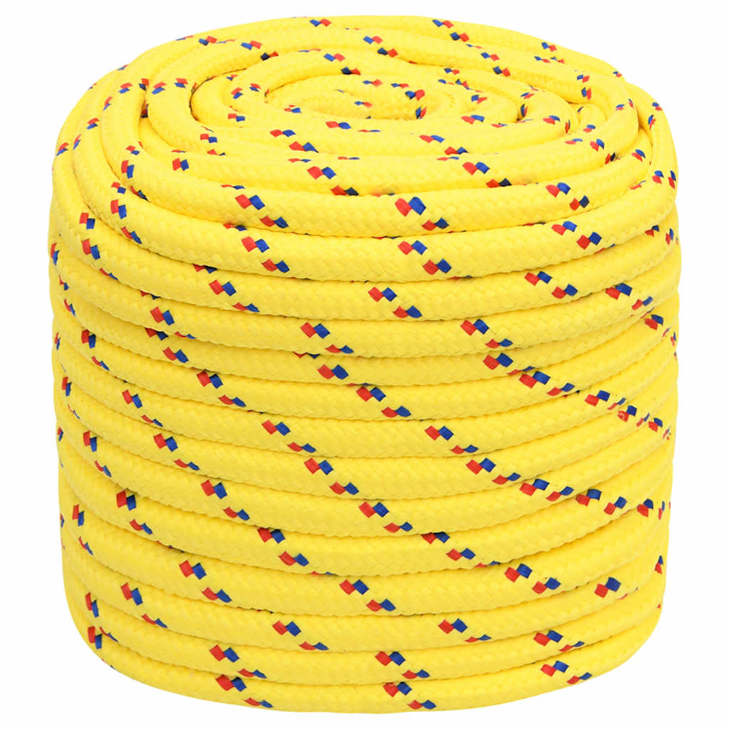Vidaxl Bootsseil 18 mm 100 m Polypropylen gelb