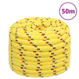 Vidaxxl Bootsseil 20 mm 50 m Polypropylen gelb