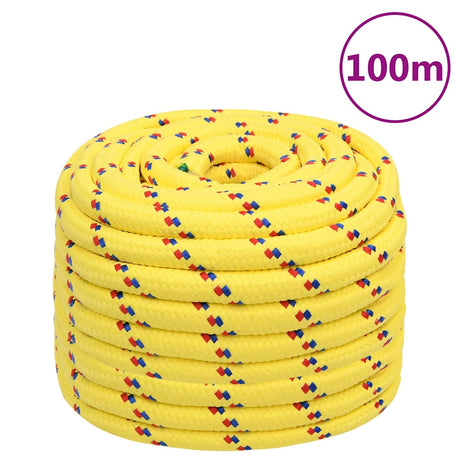 Vidaxl Bootsseil 20 mm 100 m Polypropylen gelb