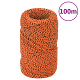 Vidaxl -Bootseil 2 mm 100 m Polypropylenorange