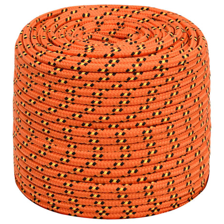 Vidaxxl Bootsseil 10 mm 25 m Polypropylen Orange