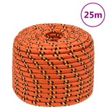 Vidaxxl Bootsseil 12 mm 25 m Polypropylen Orange