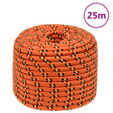 Vidaxxl Bootsseil 12 mm 25 m Polypropylen Orange