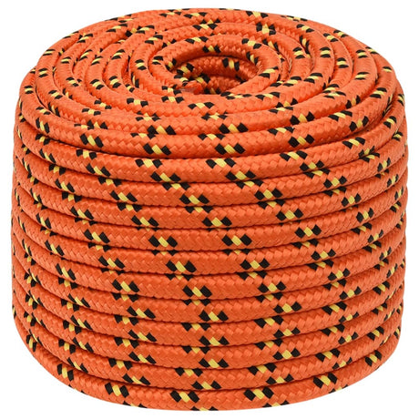 Vidaxxl Bootsseil 12 mm 25 m Polypropylen Orange