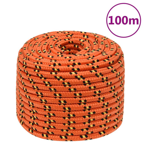 Vidaxl Bootsseil 12 mm 100 m Polypropylen Orange