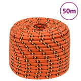 Vidaxxl Bootsseil 14 mm 50 m Polypropylen Orange