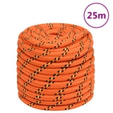 Vidaxxl Bootsseil 16 mm 25 m Polypropylen Orange