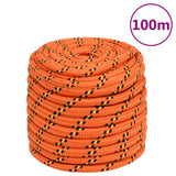 Vidaxl Bootsseil 16 mm 100 m Polypropylen Orange