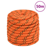 Vidaxl Bootsseil 18 mm 50 m Polypropylen orange