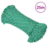 Vidaxxl Bootsseil 4 mm 25 m Polypropylen grün
