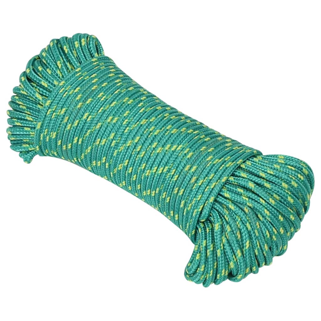 Vidaxl -Bootseil 4 mm 250 m Polypropylengrün