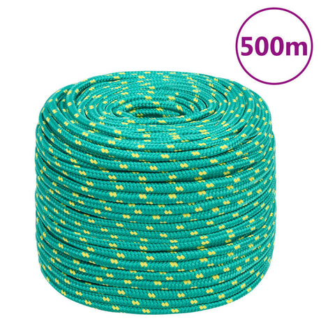 Vidaxl -Bootseil 10 mm 500 m Polypropylengrün