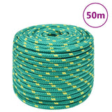 Vidaxl Bootsseil 12 mm 50 m Polypropylen grün