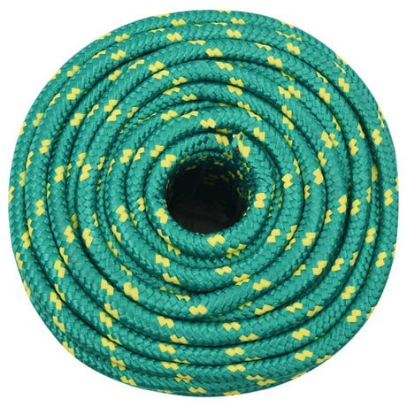 Vidaxxl Bootsseil 14 mm 25 m Polypropylen grün
