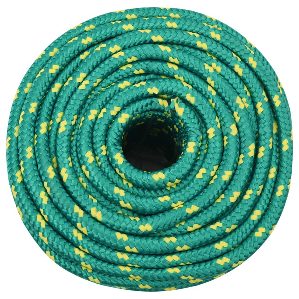 Vidaxxl Bootsseil 14 mm 100 m Polypropylen grün