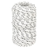 Vidaxl -Bootseil geflochten 2 mm x 250 m Polyesterweiß