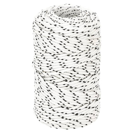 Vidaxl -Bootseil geflochten 2 mm x 250 m Polyesterweiß