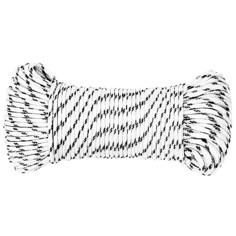 Vidaxl -Bootseil geflochten 5 mmx100 m Polyester White4